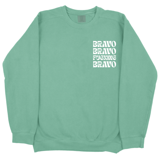 Bravo Bravo Fucking Bravo CC Sweatshirt - Light Green