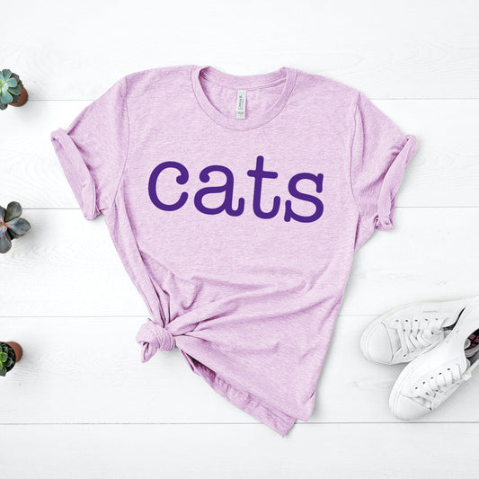 Cats Tee - Lilac