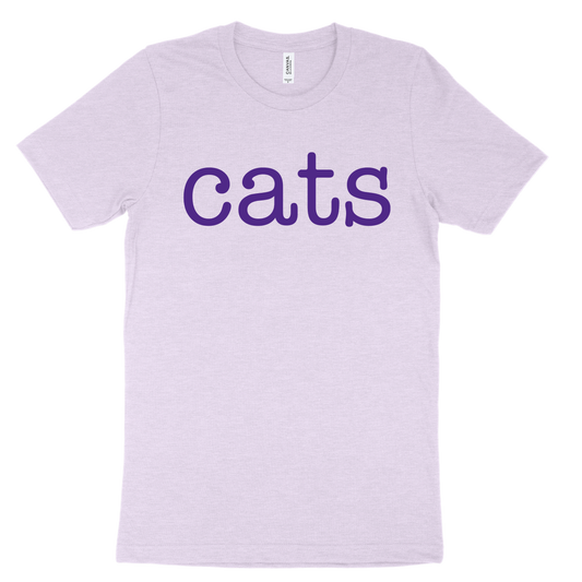 Cats Tee - Lilac