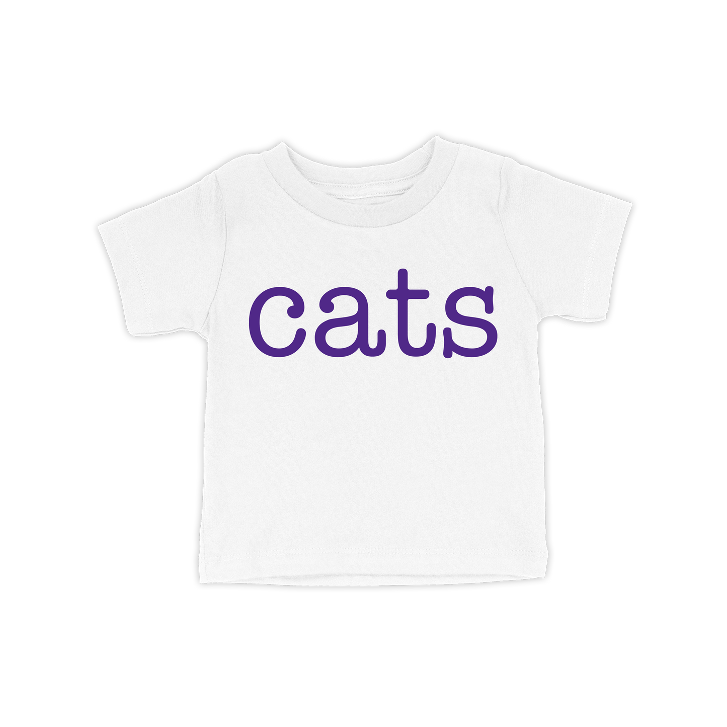 Cats Toddler Tee | White Purple