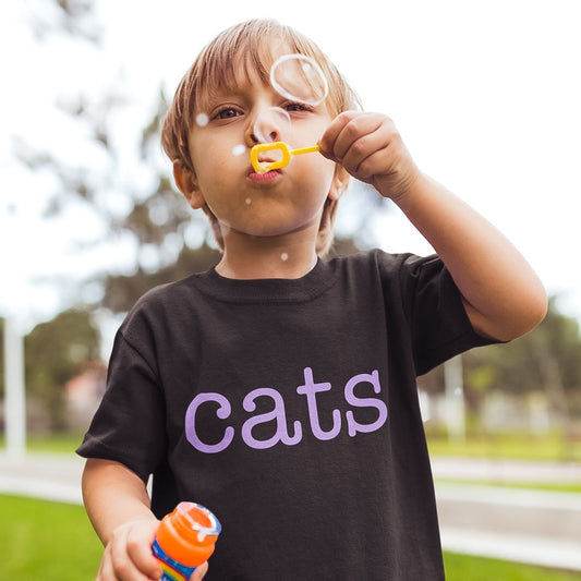 Cats Toddler Tee | Black