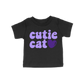 Cutie Cat Toddler Tee | Black