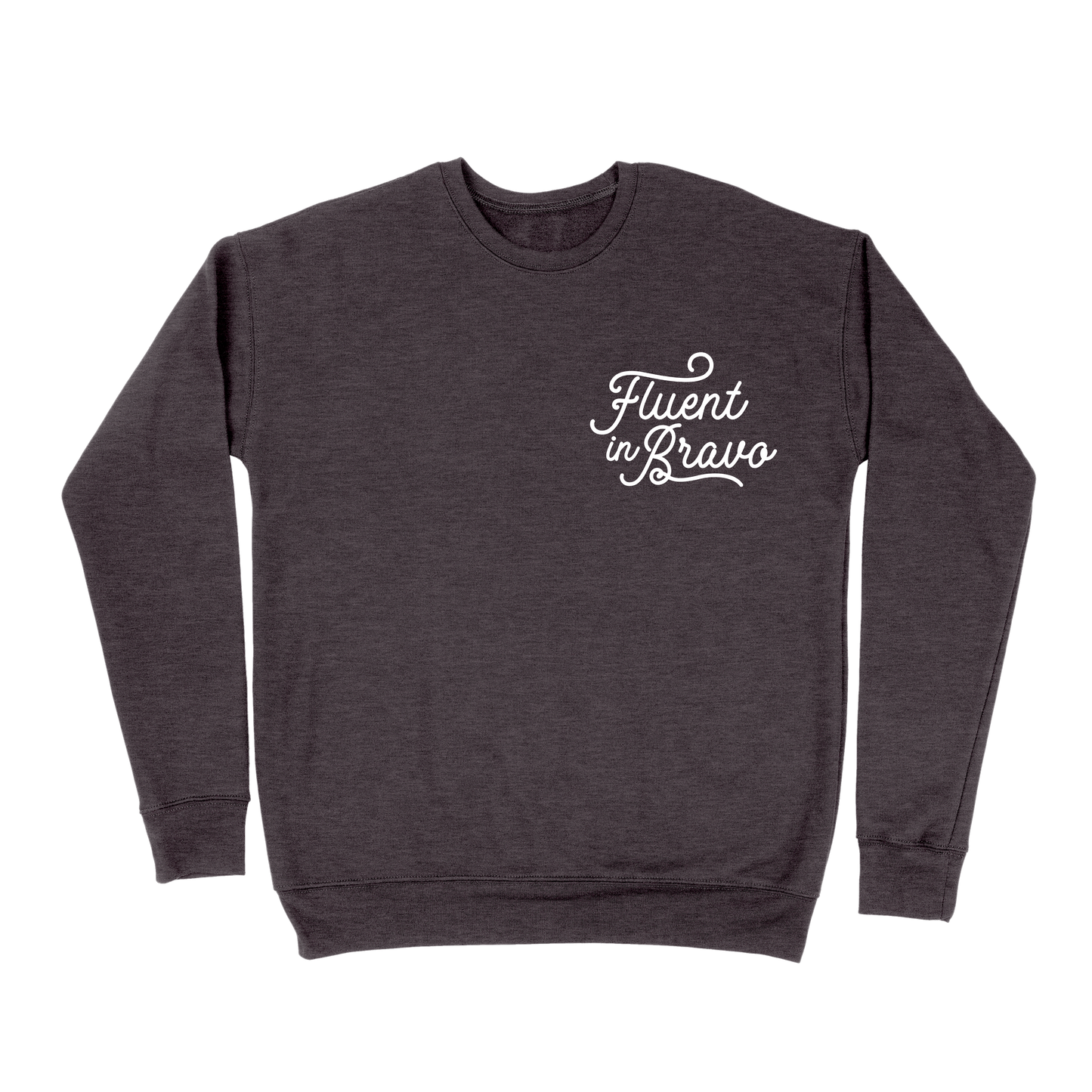 Fluent In Bravo Sweatshirt - Dark Grey
