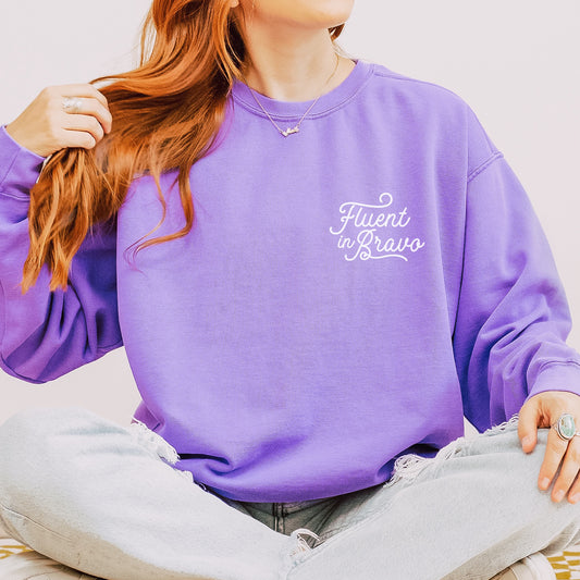 Fluent In Bravo CC Sweatshirt - Violet