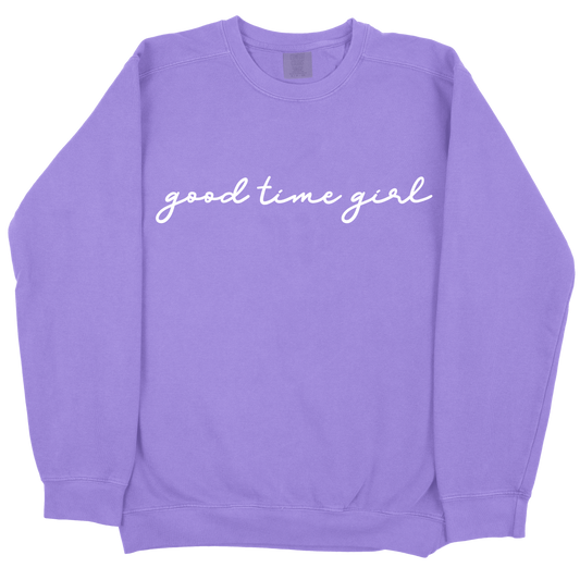 Good Time Girl CC Sweatshirt - Violet