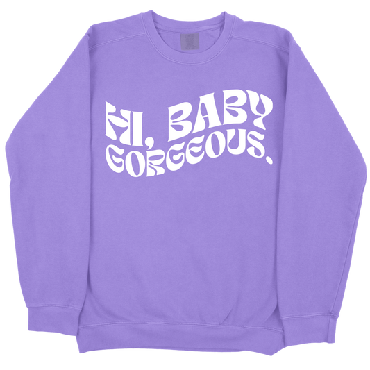Hi Baby Gorgeous CC Sweatshirt - Violet