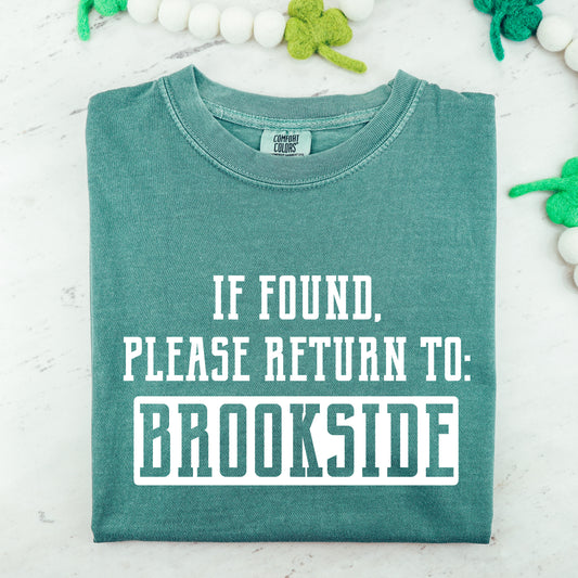 If Found, Please Return to Brookside CC Tee | Light Green