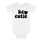 KC Cutie Baby One Piece | White Black