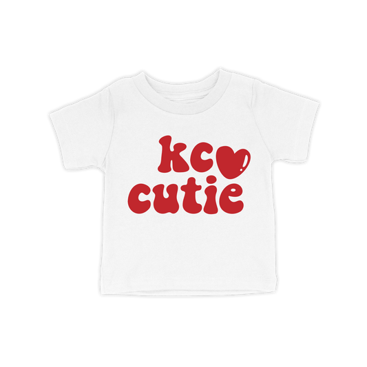 KC Cutie Toddler Tee | White Red