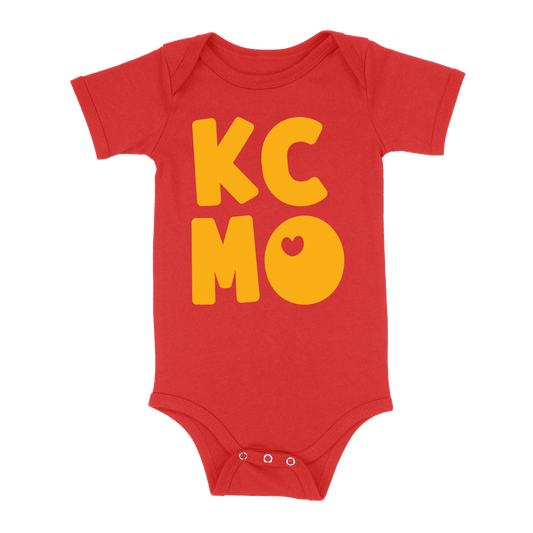 KCMO Baby One Piece | Red