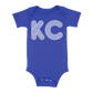KC Outline Baby One Piece | Blue