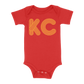 KC Outline Baby One Piece | Red