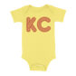 KC Outline Baby One Piece | Yellow