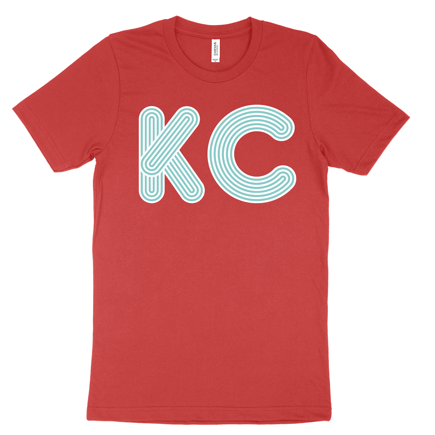 KC Outline Tee - Red Teal