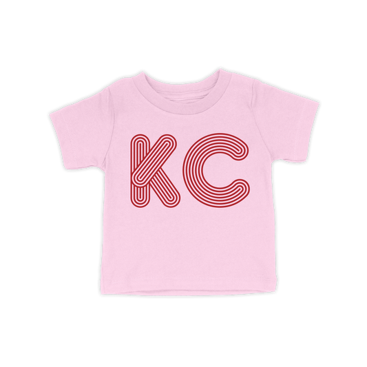 KC Outline Toddler Tee | Light Pink