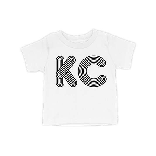 KC Outline Toddler Tee | White Black
