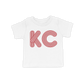 KC Outline Toddler Tee | White Red