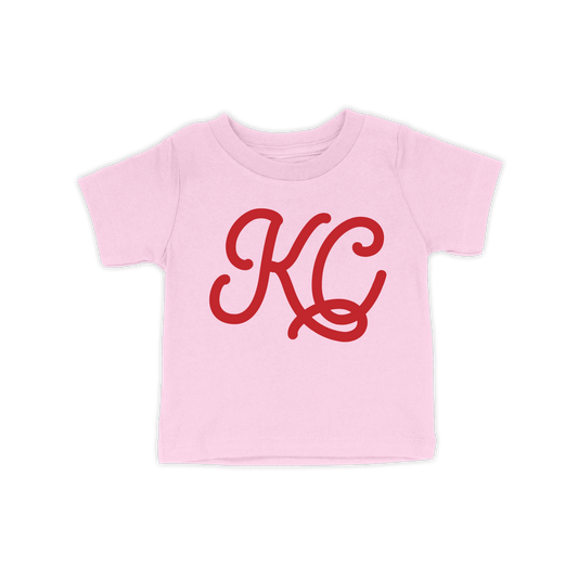 KC Script Toddler Tee | Light Pink