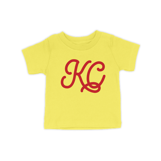 KC Script Toddler Tee | Yellow