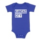 Kansas City Block Baby One Piece | Blue