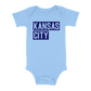 Kansas City Block Baby One Piece | Light Blue