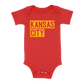 Kansas City Block Baby One Piece | Red