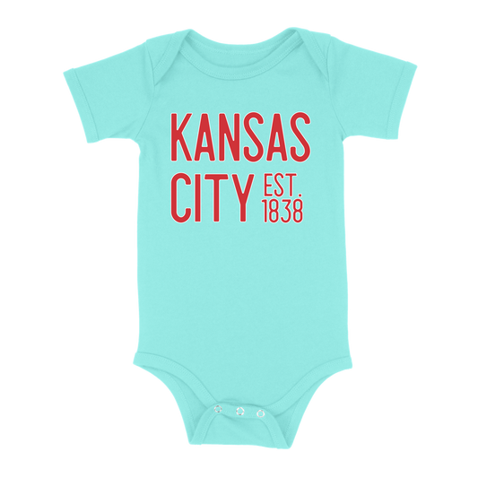 Kansas City EST 1838 Baby One Piece | Chill