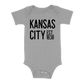 Kansas City EST 1838 Baby One Piece | Grey