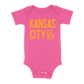 Kansas City EST 1838 Baby One Piece | Hot Pink