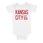 Kansas City EST 1838 Baby One Piece | White Red