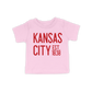 Kansas City EST 1838 Toddler Tee | Light Pink
