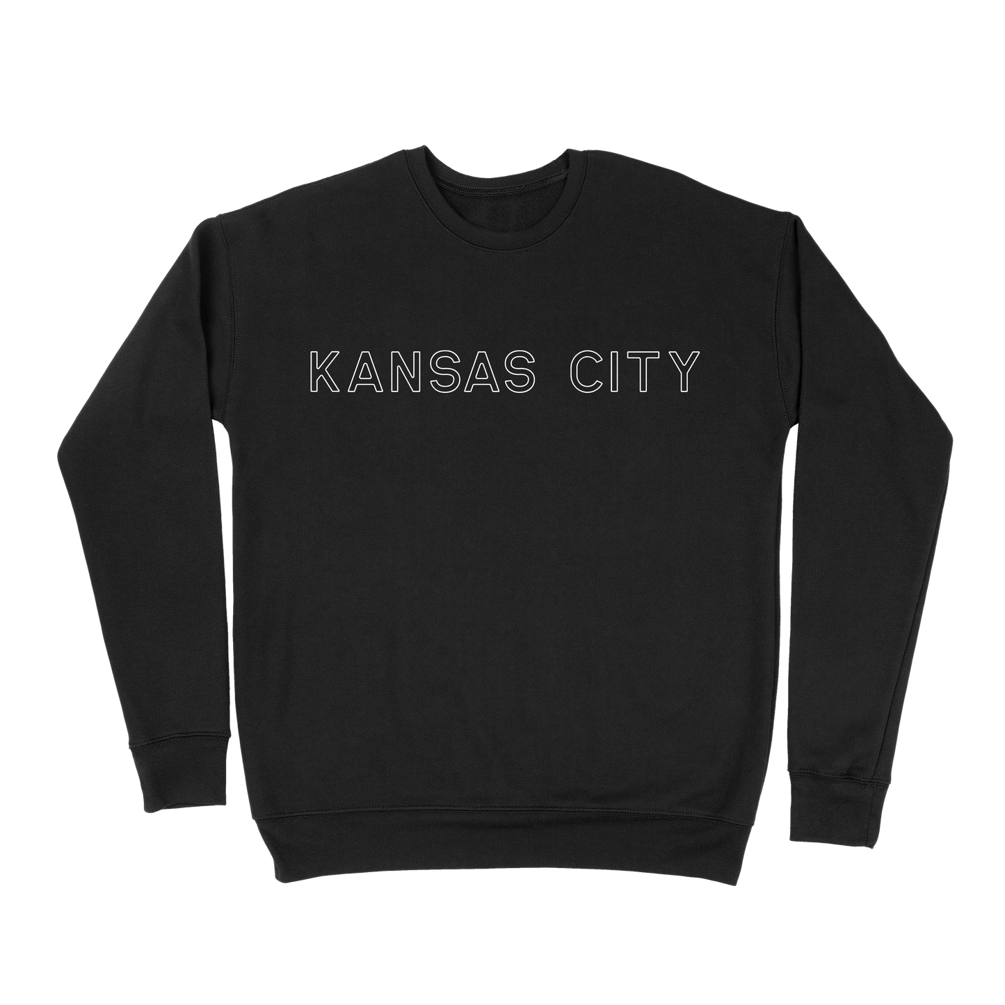 Kansas City Outline Sweatshirt - Black