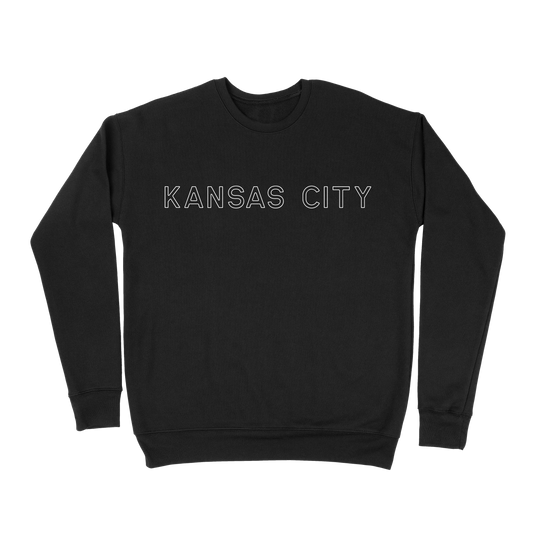 Kansas City Outline Sweatshirt - Black