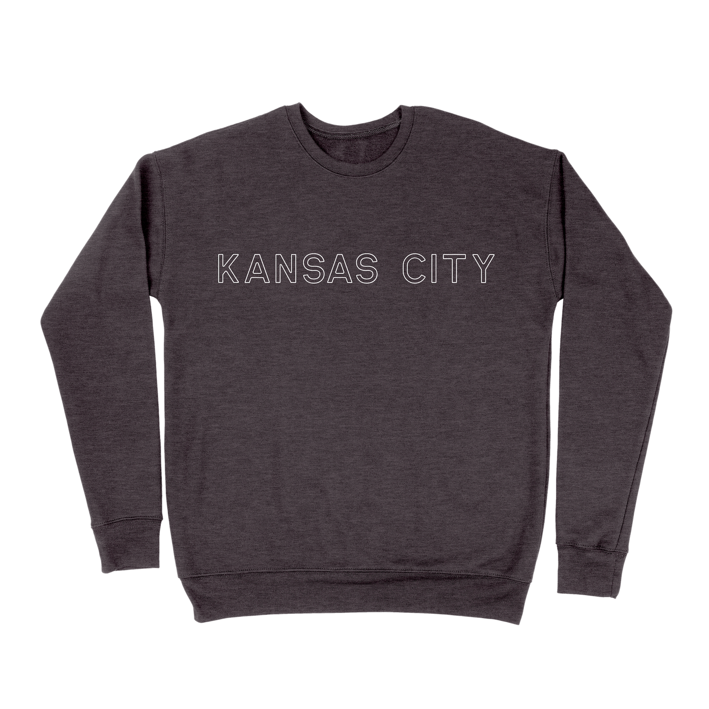 Kansas City Outline Sweatshirt - Dark Grey