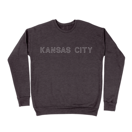 Kansas City Outline Sweatshirt - Dark Grey
