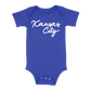 Kansas City Script Baby One Piece | Blue