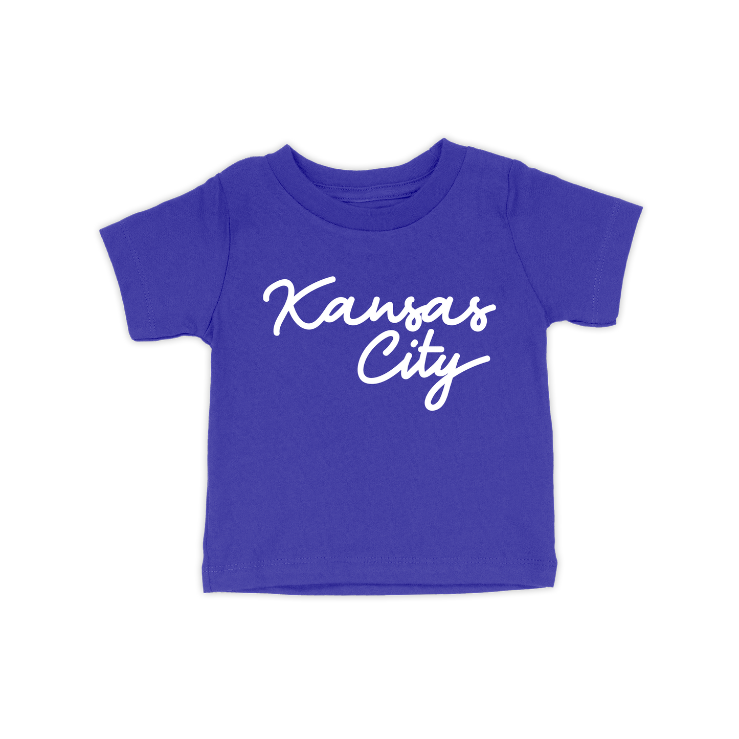 Kansas City Script Toddler Tee | Blue