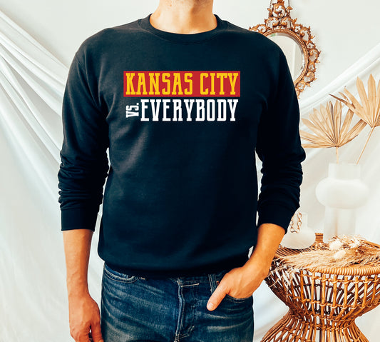 Kansas City vs. Everybody Sweatshirt - Black