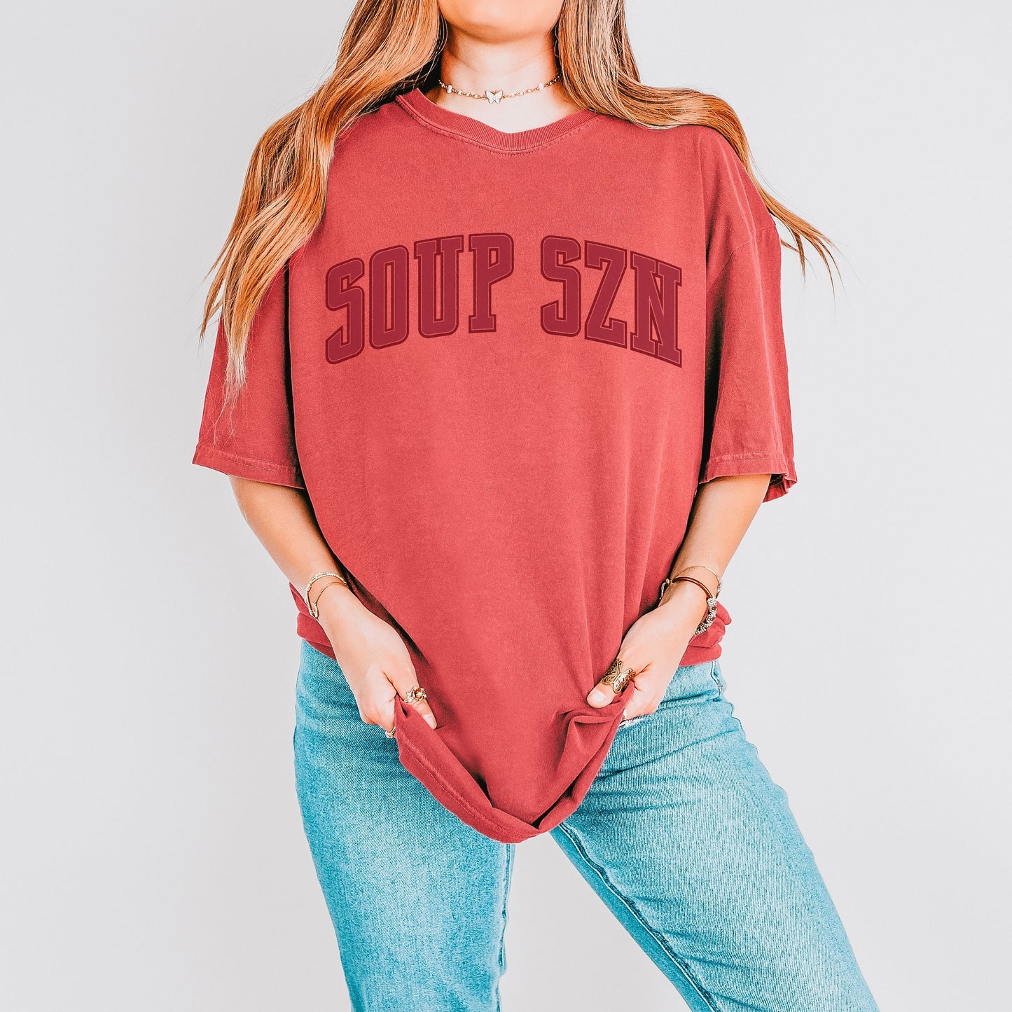 Soup Szn CC Tee - Crimson