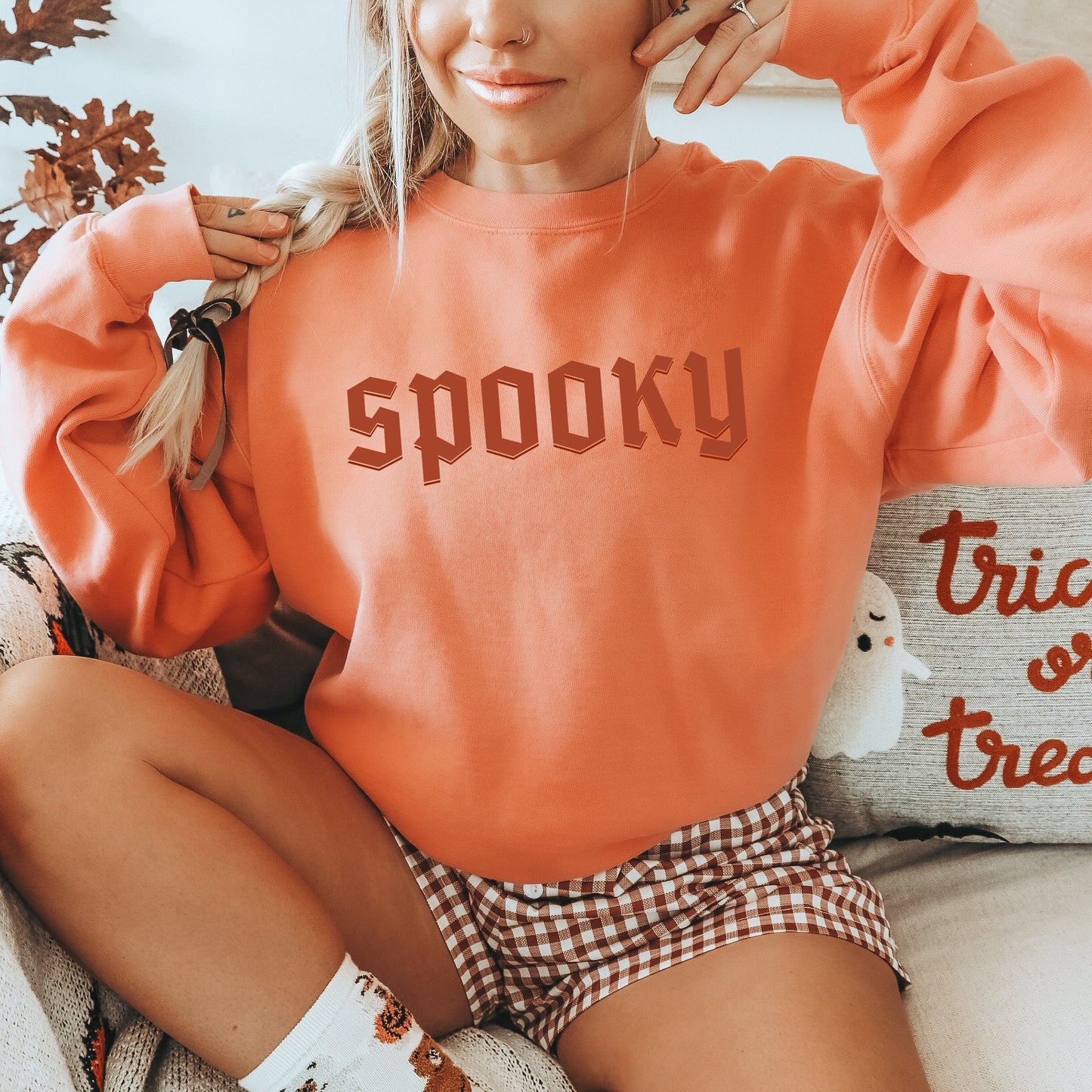 Spooky CC Sweatshirt - Terracotta