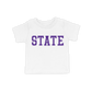 State Toddler Tee | White Purple