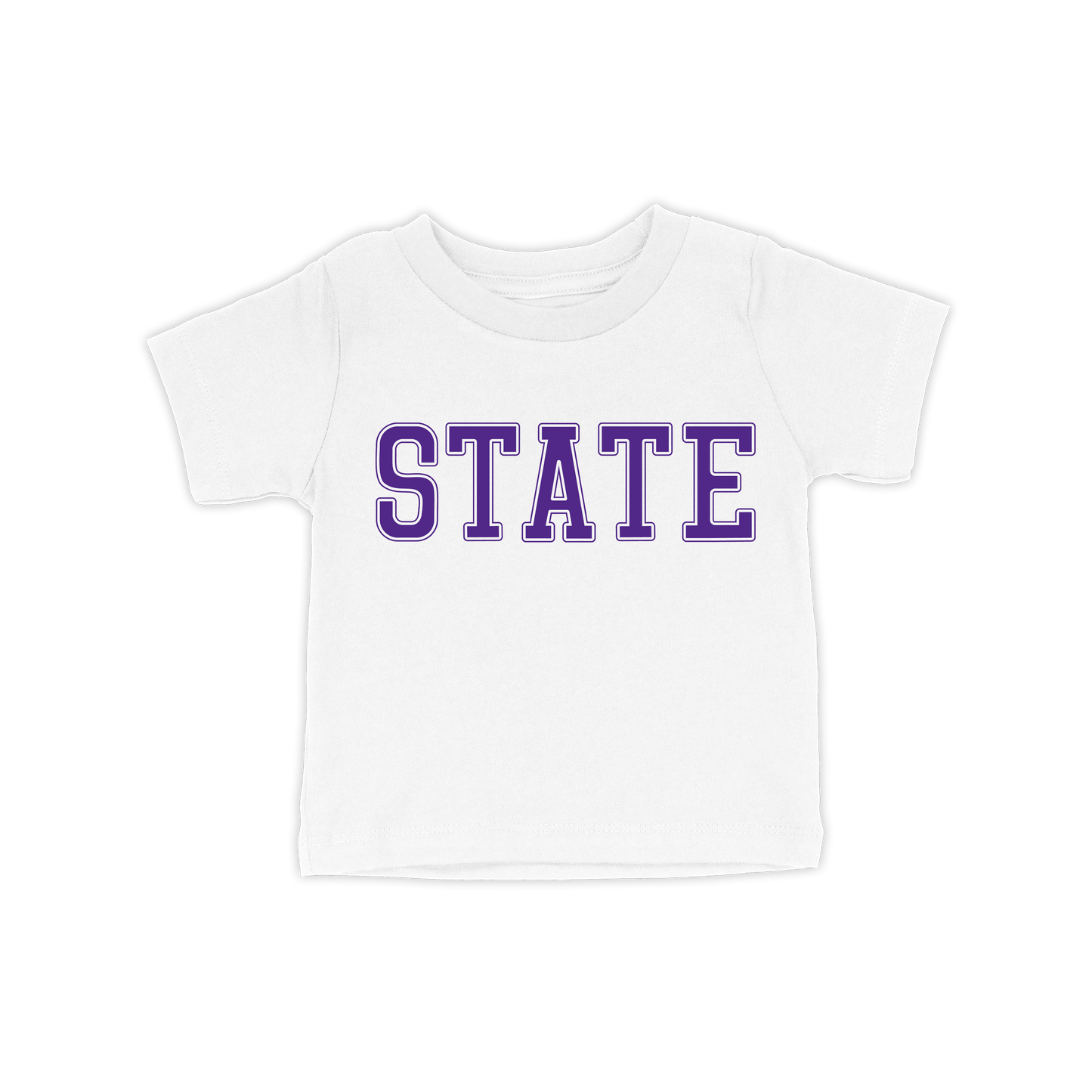 State Toddler Tee | White Purple