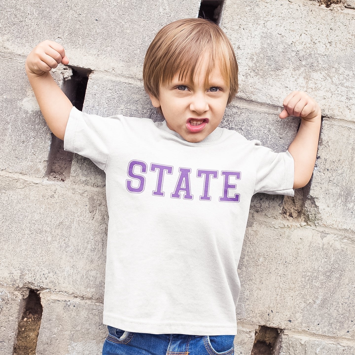 State Toddler Tee | White Lilac