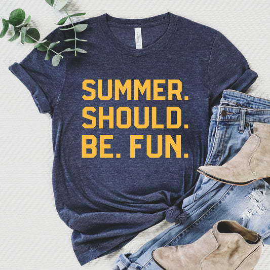 Summer. Should. Be. Fun. Tee - Navy