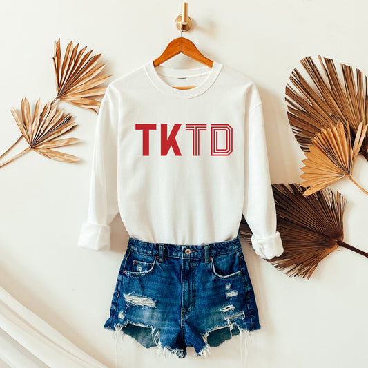 TKTD Sweatshirt - White Red