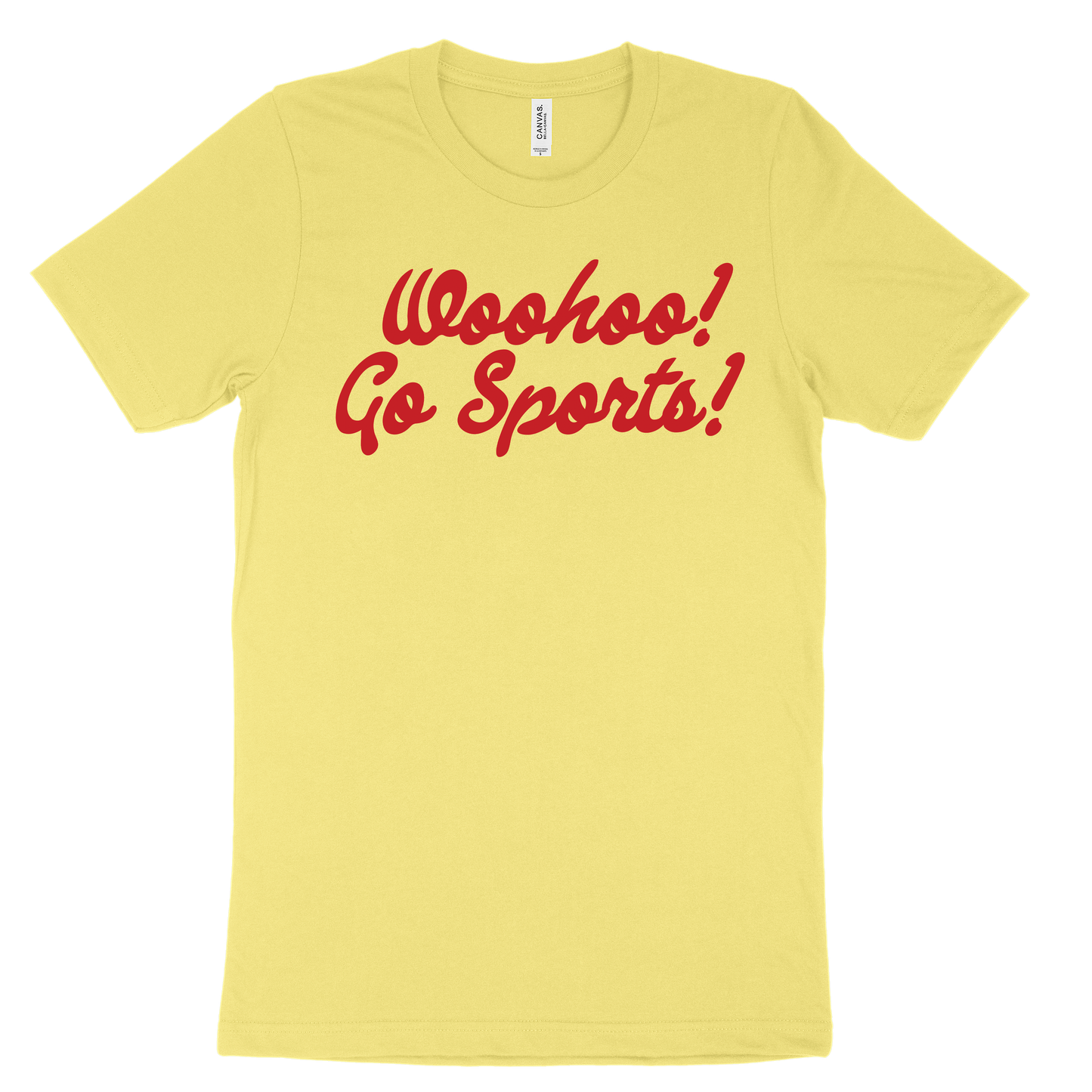 Woohoo! Go Sports! Tee - Yellow