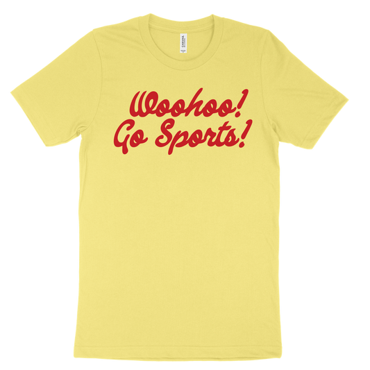 Woohoo! Go Sports! Tee - Yellow