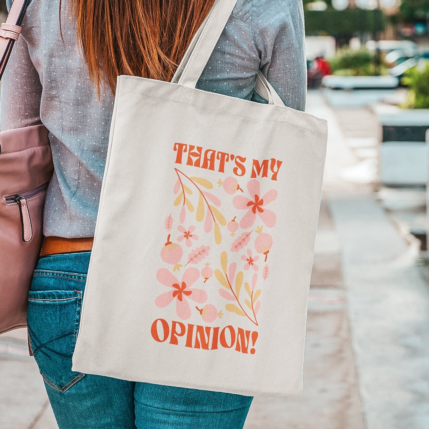 That's My Opinion Tote - Natural