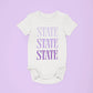 3 State Baby - White