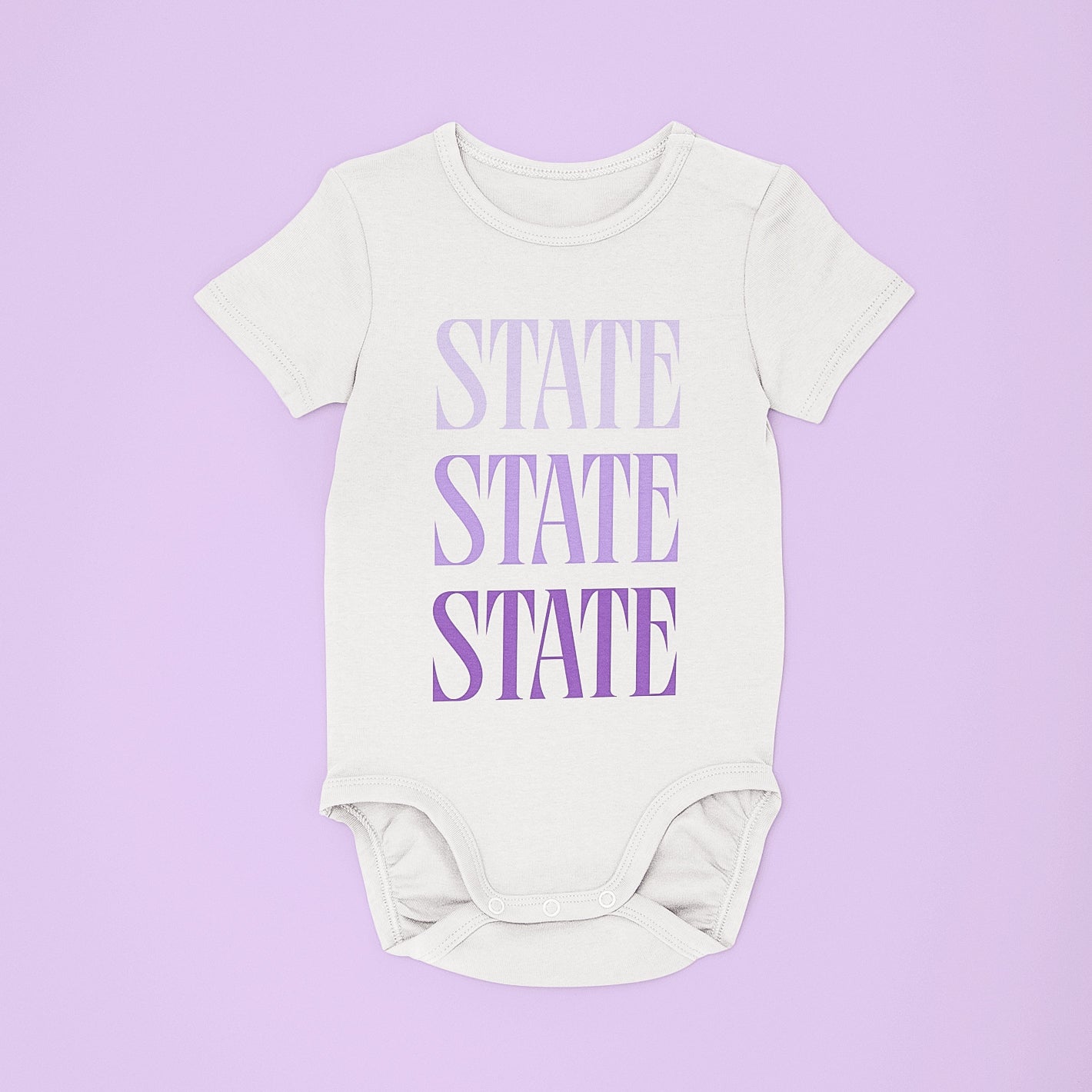 3 State Baby - White